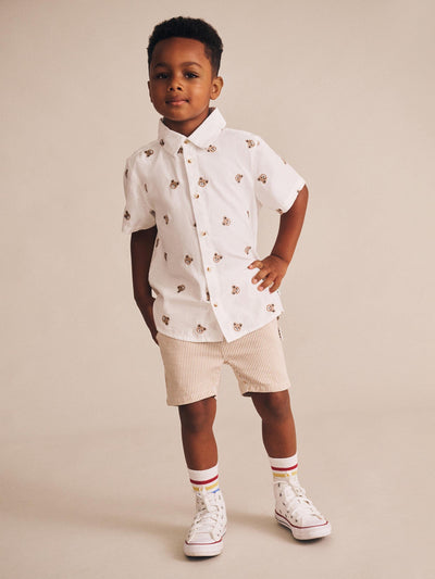 Huxbaby - Sandbox Stripe Chino Shorts - HB6158S25 Shorts Huxbaby 