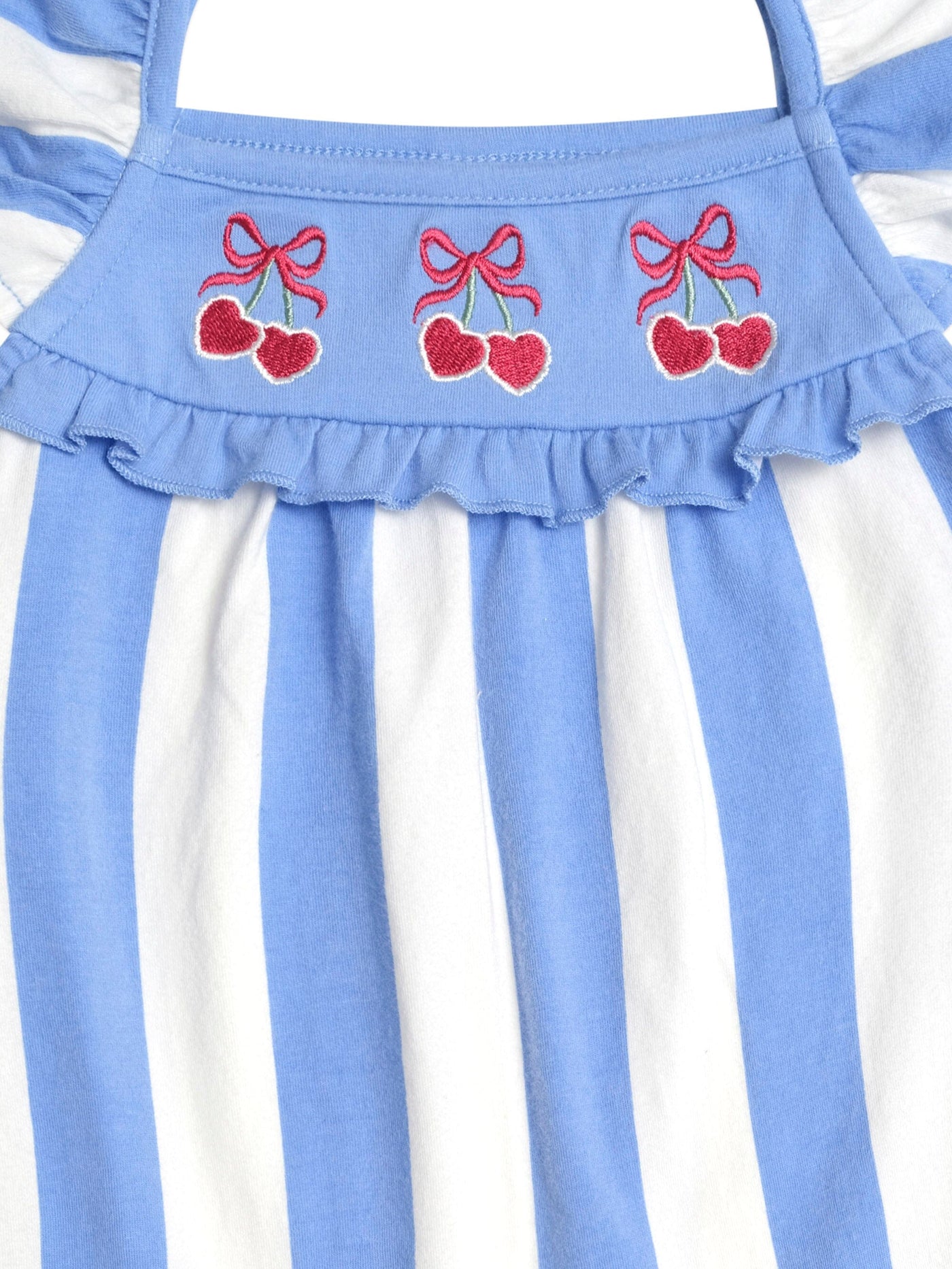 Huxbaby - Seaside Cherry Stripe Dress - HB1051S25 Sleeveless Dress Huxbaby 