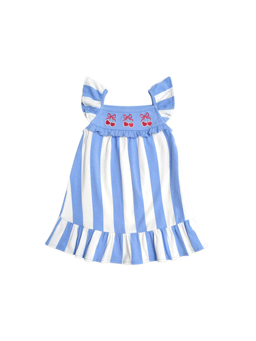Huxbaby - Seaside Cherry Stripe Dress - HB1051S25
