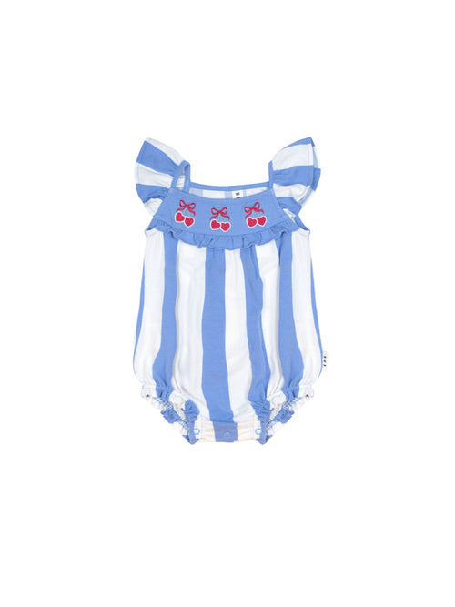 Huxbaby - Seaside Cherry Stripe Playsuit - HB0022S25
