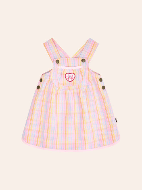 Huxbaby - Seaside Rainbow Stripe Pinafore | Rainbow Multi - PREORDER