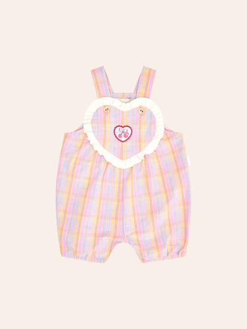 Huxbaby - Seaside Rainbow Stripe Shortall | Rainbow Multi - PREORDER