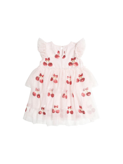 Huxbaby - Sequin Cherry Pie Tulle Dress - HB1313S25 Tutu Dress Huxbaby 