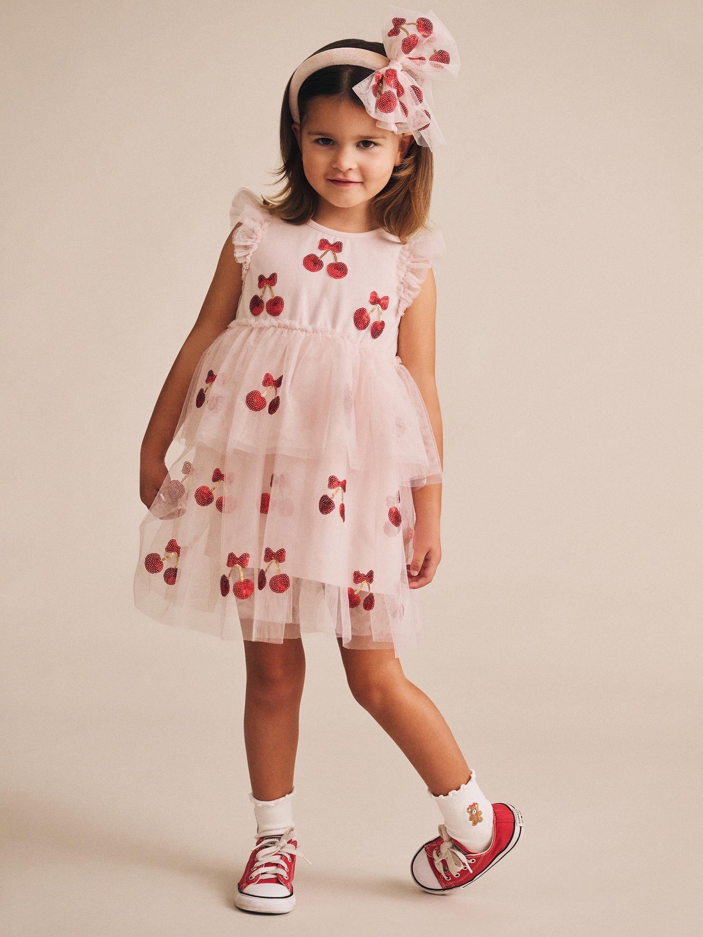 Huxbaby - Sequin Cherry Pie Tulle Dress - HB1313S25 Tutu Dress Huxbaby 