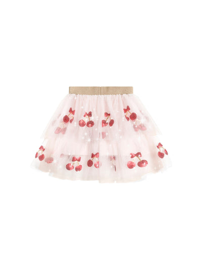 Huxbaby - Sequin Cherry Pie Tulle Skirt - HB1330S25 Skirts Huxbaby 