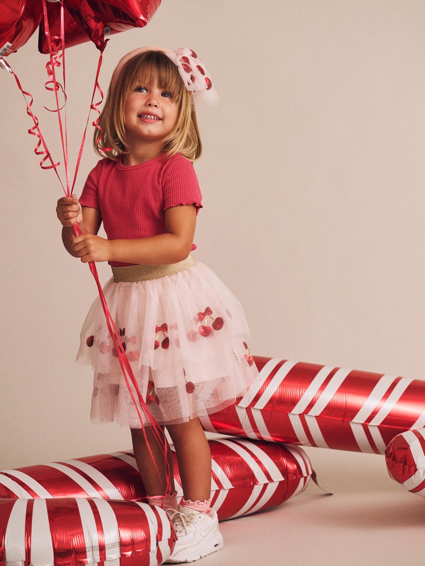 Huxbaby - Sequin Cherry Pie Tulle Skirt - HB1330S25 Skirts Huxbaby 