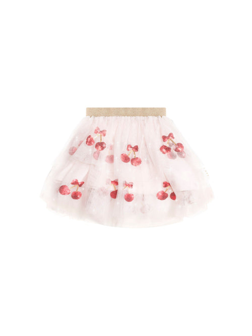 Huxbaby - Sequin Cherry Pie Tulle Skirt - HB1330S25