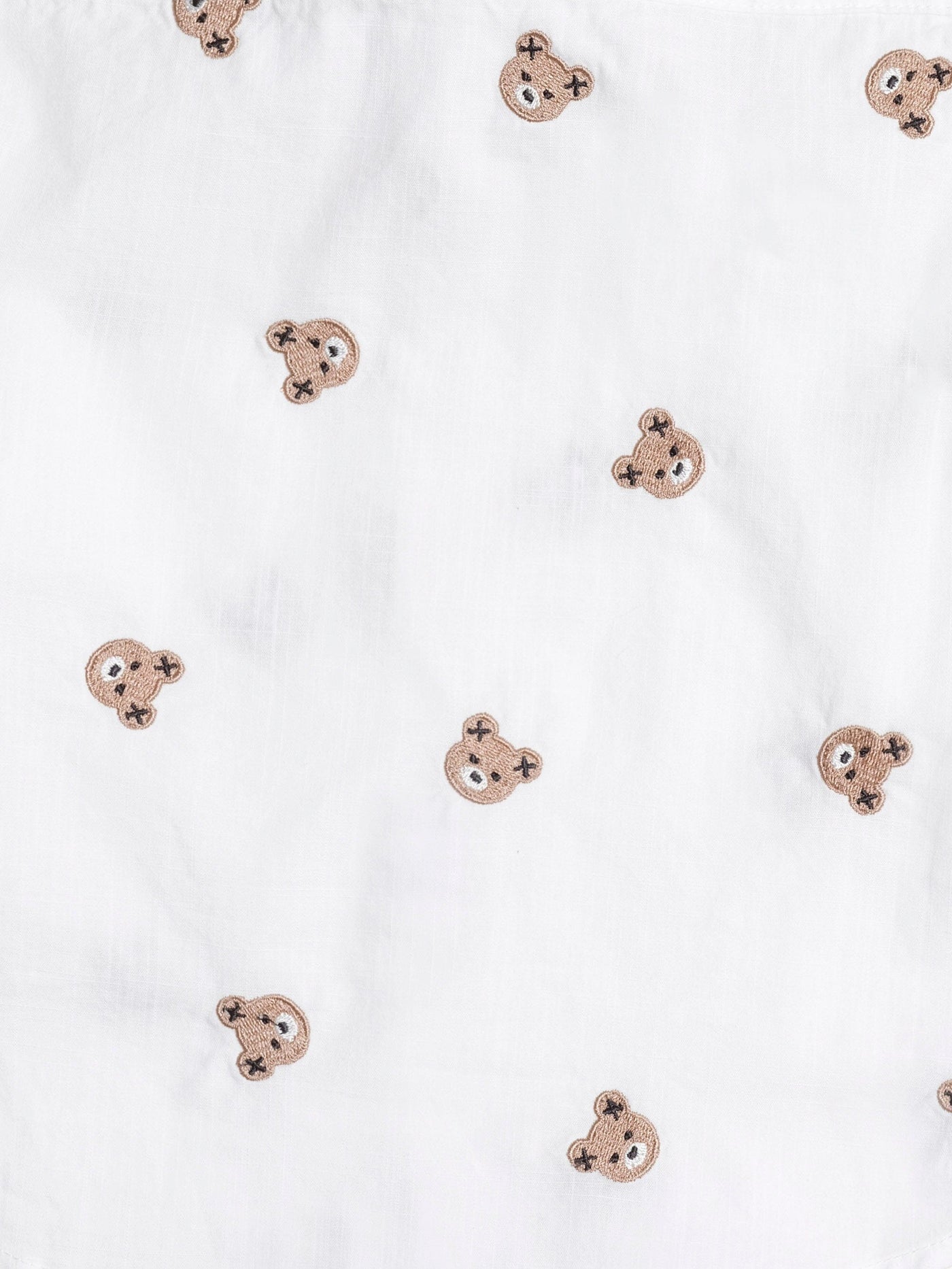 Huxbaby - Shortsleeve Huxbear Button Up Crisp White - HB2327S25 Short Sleeve Shirt Huxbaby 