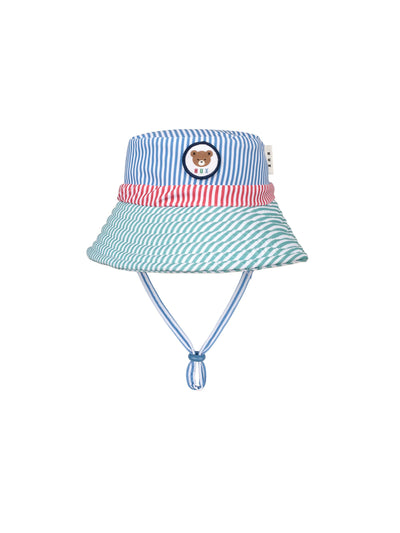 Huxbaby - Spliced Stripe Swim Hat - HB7192S25 Swim Hats Huxbaby 