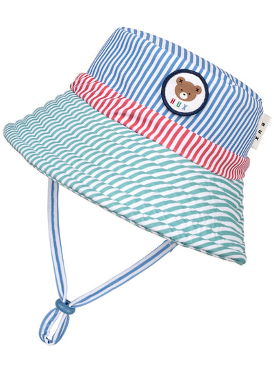 Huxbaby - Spliced Stripe Swim Hat - HB7192S25 Swim Hats Huxbaby 