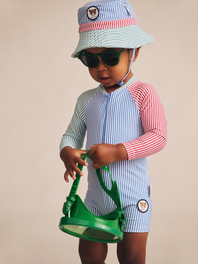 Huxbaby - Spliced Stripe Swim Hat - HB7192S25 Swim Hats Huxbaby 