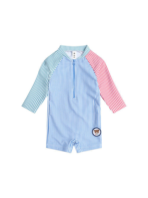 Huxbaby - Spliced Stripe Swimsuit Shortie - HB7193S25