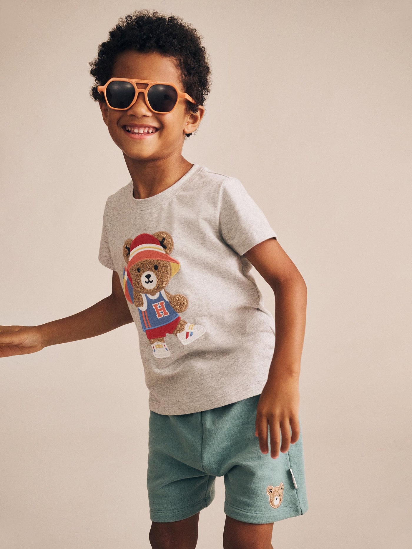 Huxbaby - Sporty Huxbear Tee - HB2113S25 Short Sleeve T-Shirt Huxbaby 