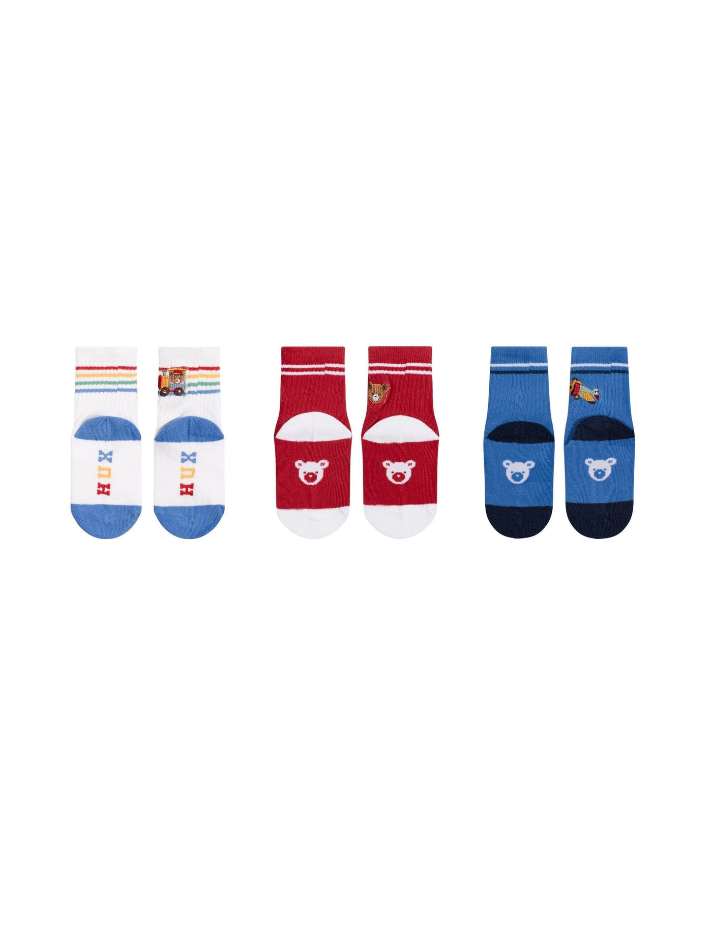 Huxbaby - Sporty Socks 3 Pack Jetsetter - HB8008S25 Socks Huxbaby 