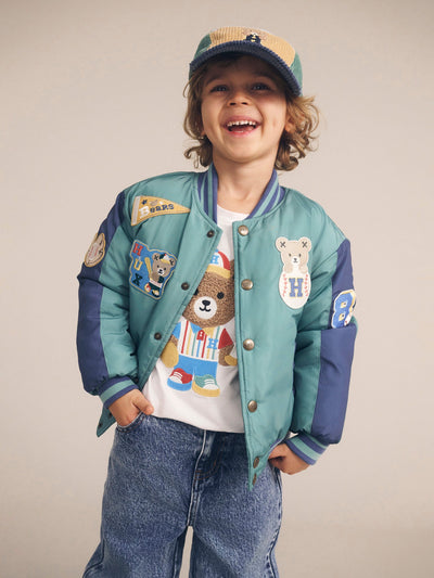 Huxbaby - Sprout Hux College Varsity Jacket - HB4008W25 Jacket Huxbaby 