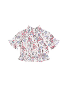 Huxbaby - Stawberry Garden Pussybow Blouse - HB2087S25