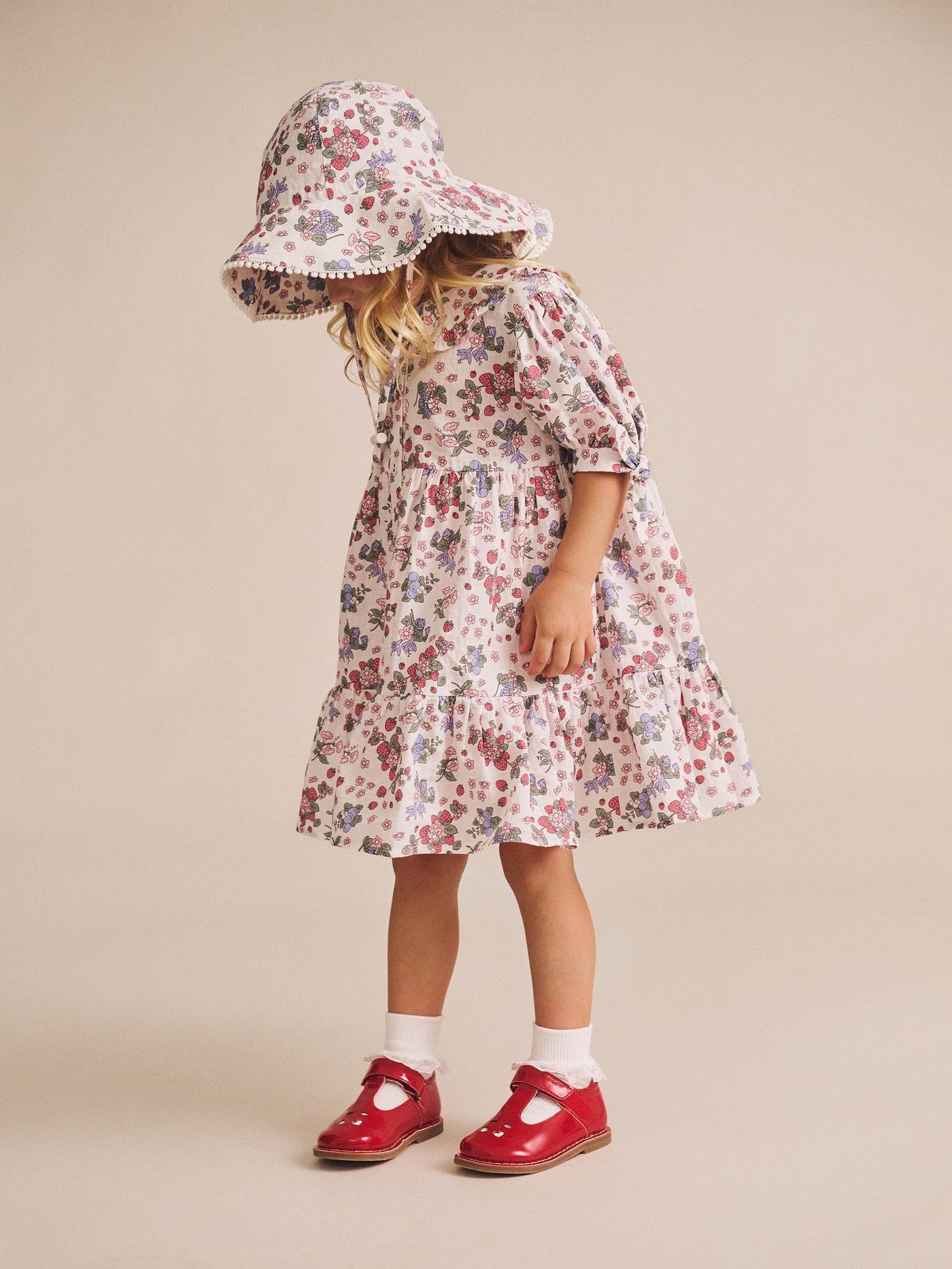 Huxbaby - Stawberry Garden Sunhat - HB8014S25 Hats Huxbaby 