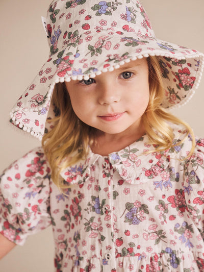 Huxbaby - Stawberry Garden Sunhat - HB8014S25 Hats Huxbaby 