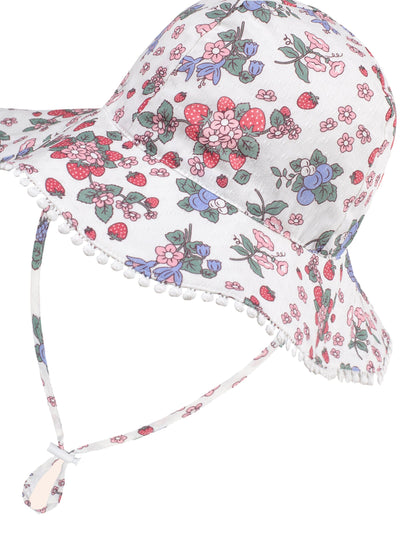 Huxbaby - Stawberry Garden Sunhat - HB8014S25 Hats Huxbaby 