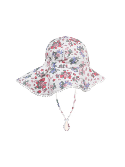 Huxbaby - Stawberry Garden Sunhat - HB8014S25 Hats Huxbaby 