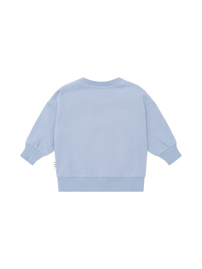 Huxbaby - Stone Blue Furry Huxbear Sweatshirt - HB3070W25 Jumper Huxbaby 