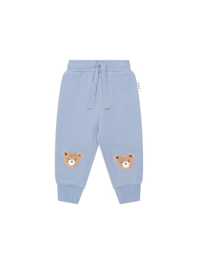 Huxbaby - Stone Blue Furry Huxbear Track Pant - HB6079W25 Trackpants Huxbaby 