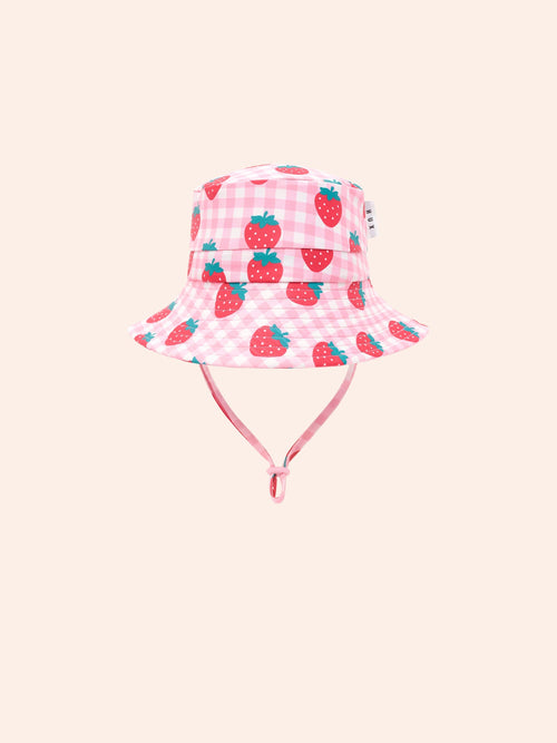 Huxbaby - Strawberry Check Swimhat | Strawberry