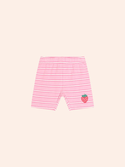 Huxbaby - Strawberry Créme Stripe Bike Short | Multi