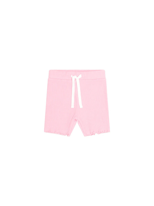 Huxbaby - Strawberry Créme Rib Bike Short | Strawberry Créme