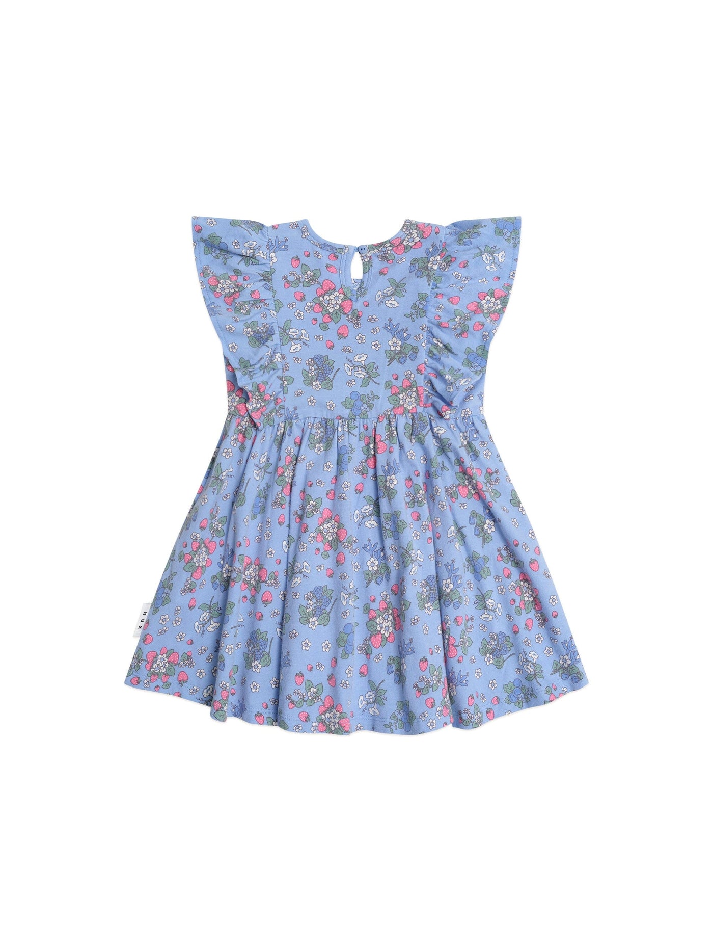Huxbaby - Strawberry Garden Frill Dress - HB1050S25 Short Sleeve Dress Huxbaby 