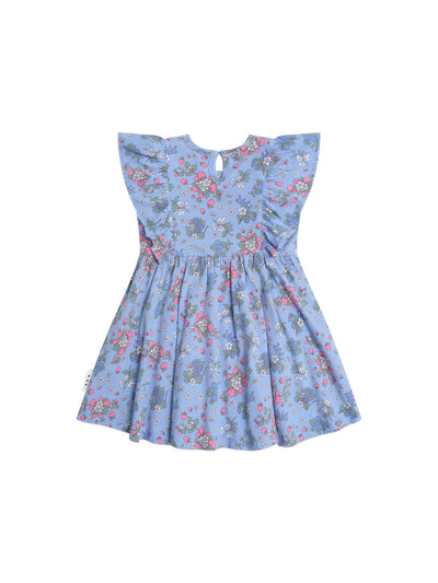 Huxbaby - Strawberry Garden Frill Dress - HB1050S25 Short Sleeve Dress Huxbaby 