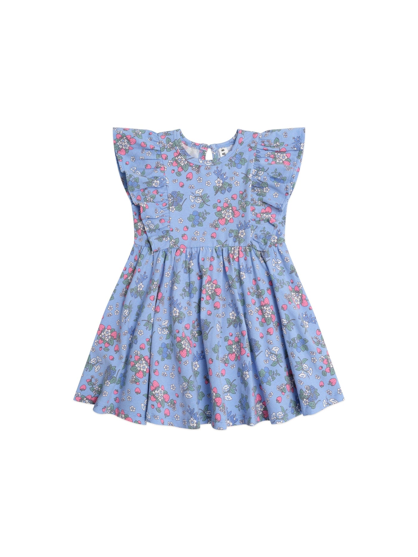 Huxbaby - Strawberry Garden Frill Dress - HB1050S25 Short Sleeve Dress Huxbaby 