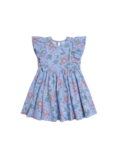 Huxbaby - Strawberry Garden Frill Dress - HB1050S25 Short Sleeve Dress Huxbaby 