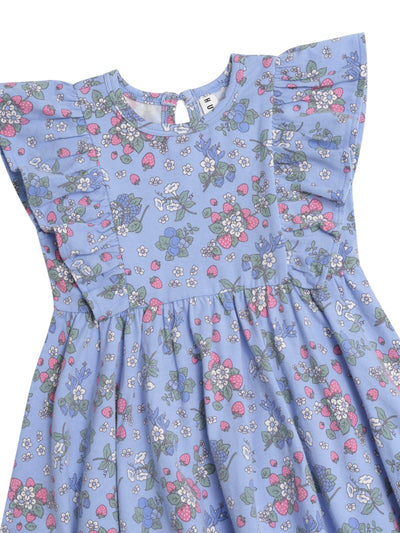 Huxbaby - Strawberry Garden Frill Dress - HB1050S25 Short Sleeve Dress Huxbaby 