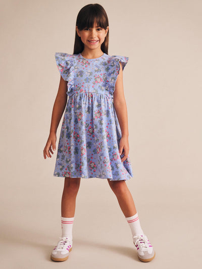 Huxbaby - Strawberry Garden Frill Dress - HB1050S25 Short Sleeve Dress Huxbaby 
