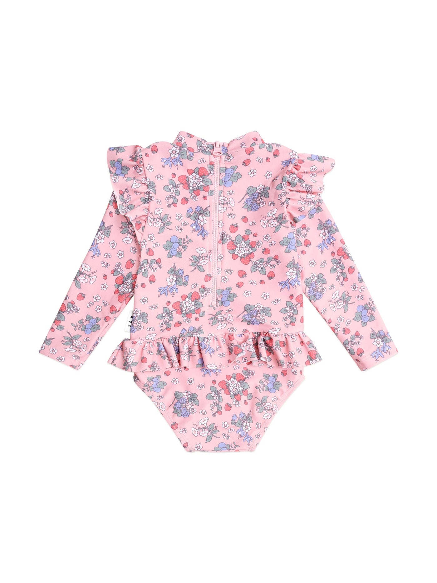 Huxbaby - Strawberry Garden Frill Swimsuit - HB7183S25 One-Piece Swimsuit Huxbaby 