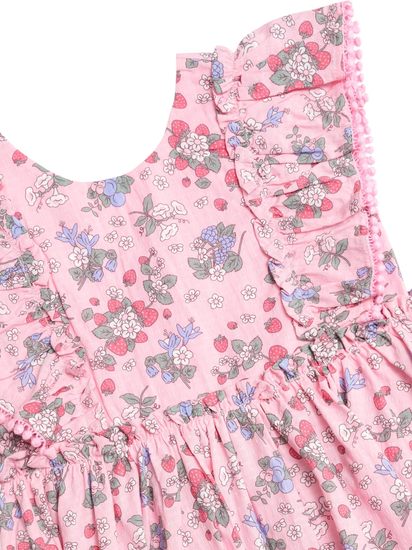 Huxbaby - Strawberry Garden Sunday Best Dress - HB1056S25 Short Sleeve Dress Huxbaby 