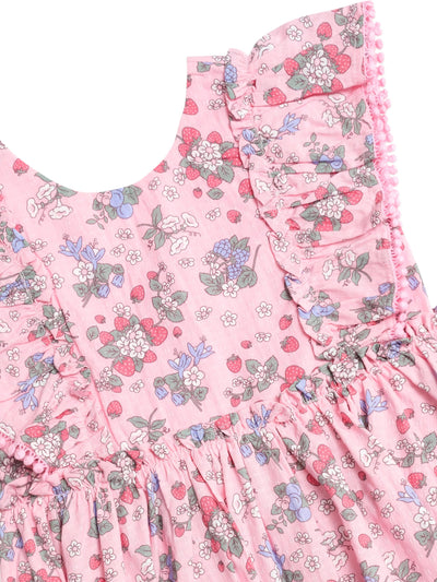 Huxbaby - Strawberry Garden Sunday Best Dress - HB1056S25 Short Sleeve Dress Huxbaby 
