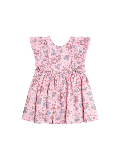Huxbaby - Strawberry Garden Sunday Best Dress - HB1056S25 Short Sleeve Dress Huxbaby 