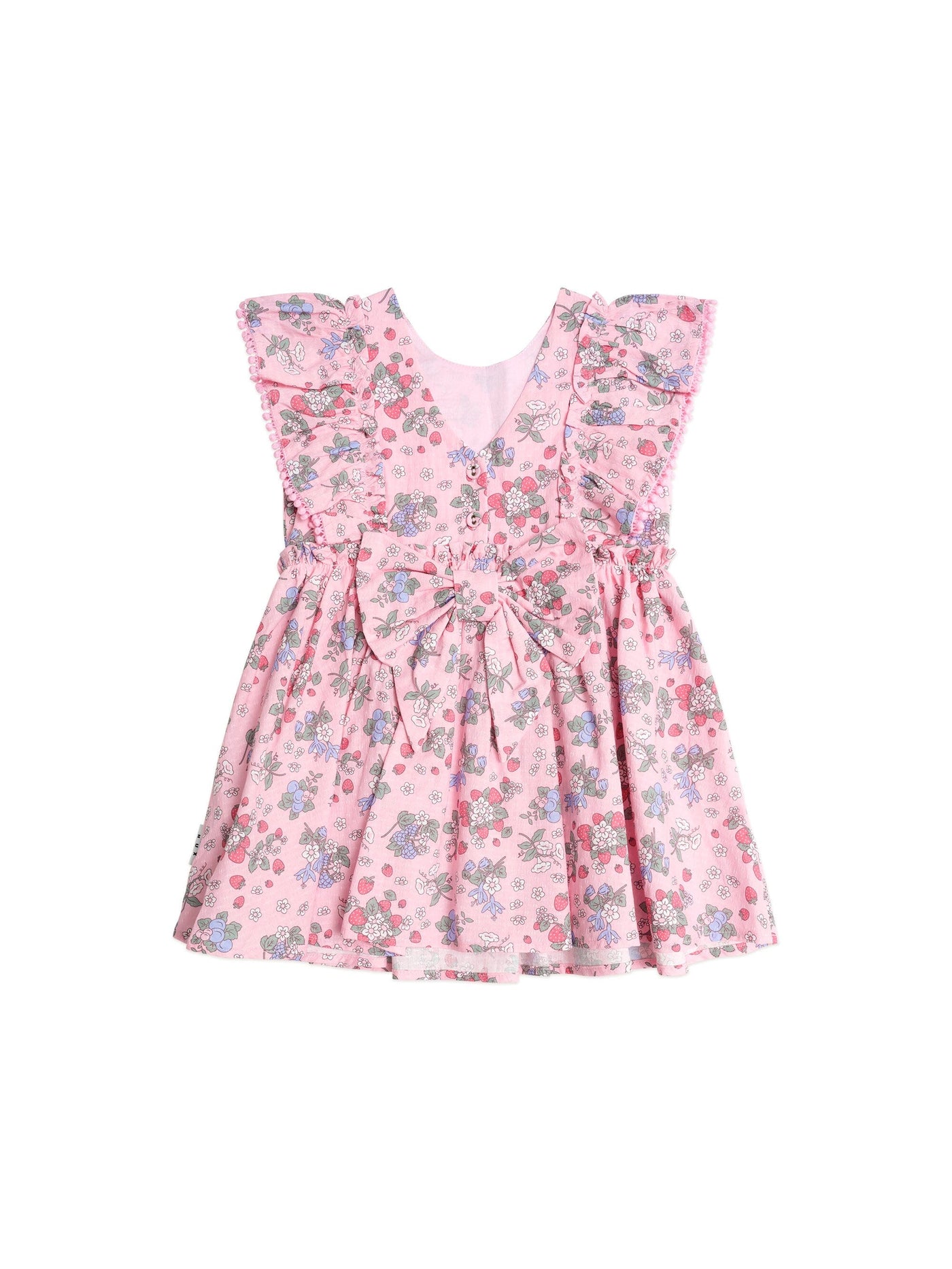Huxbaby - Strawberry Garden Sunday Best Dress - HB1056S25 Short Sleeve Dress Huxbaby 