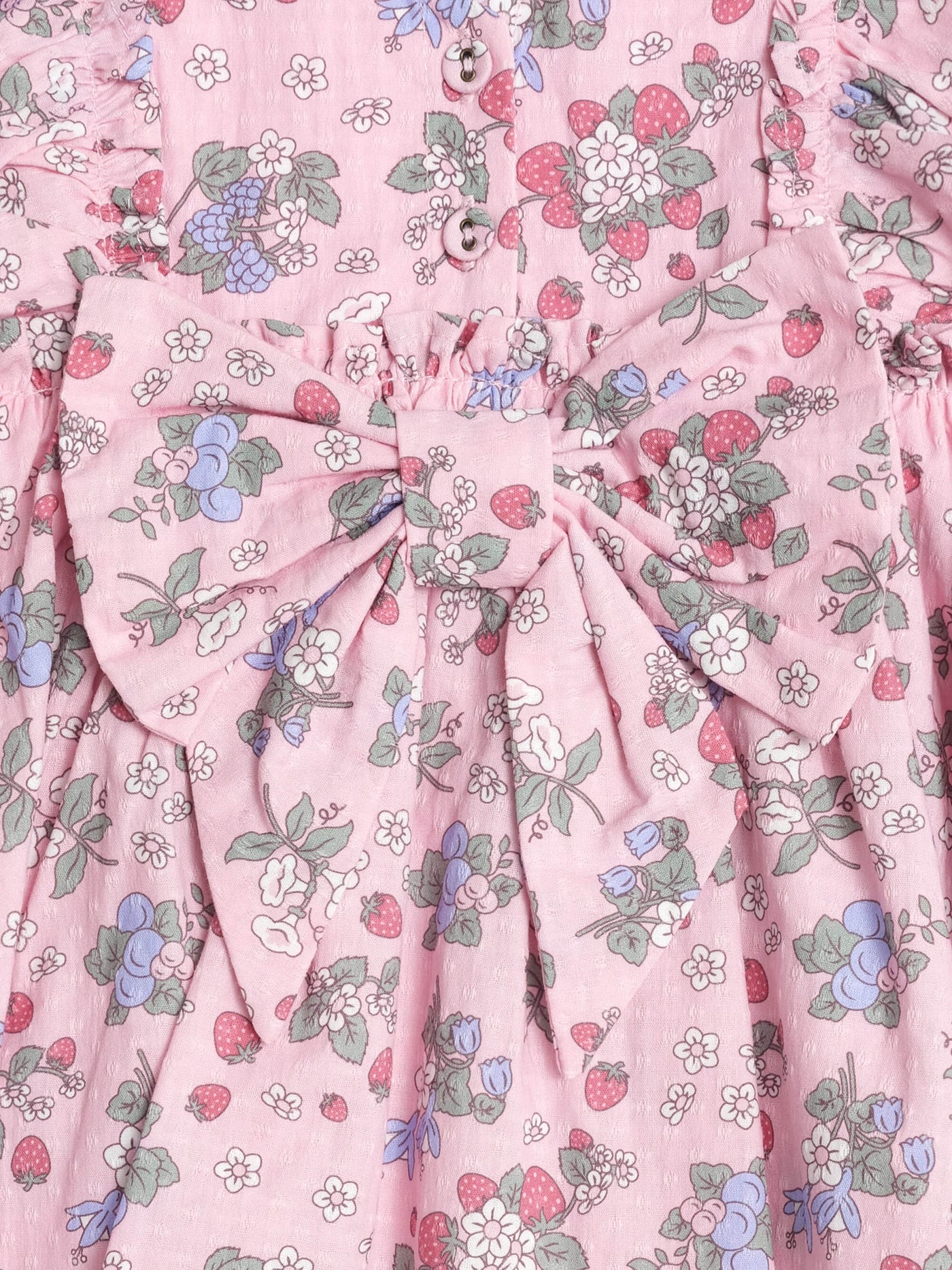 Huxbaby - Strawberry Garden Sunday Best Dress - HB1056S25 Short Sleeve Dress Huxbaby 
