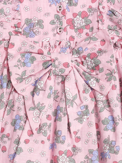Huxbaby - Strawberry Garden Sunday Best Dress - HB1056S25 Short Sleeve Dress Huxbaby 