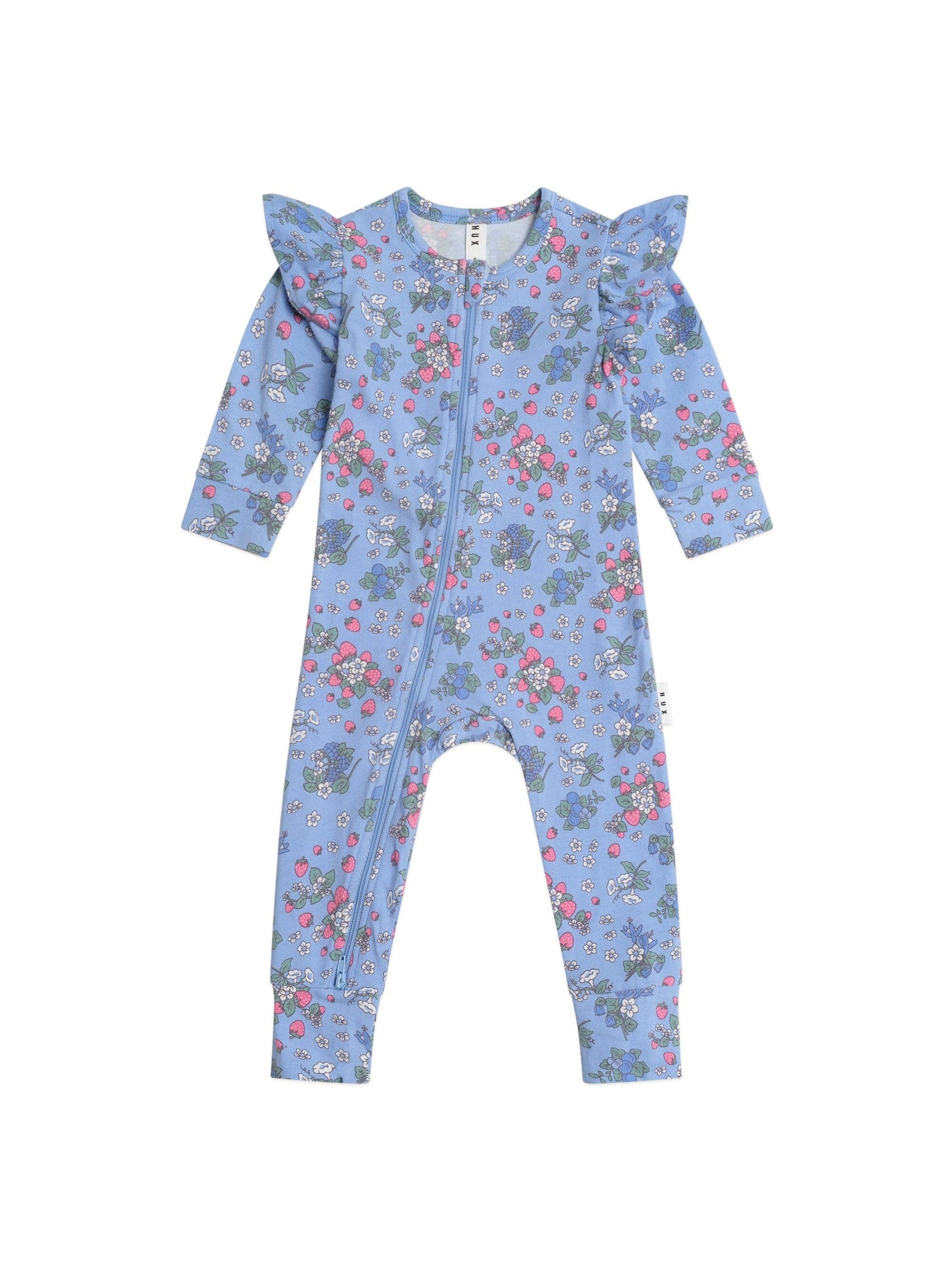 Huxbaby - Strawberry Garden Zip Romper - HB0383S25 Romper Huxbaby 