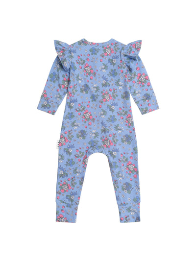 Huxbaby - Strawberry Garden Zip Romper - HB0383S25 Romper Huxbaby 