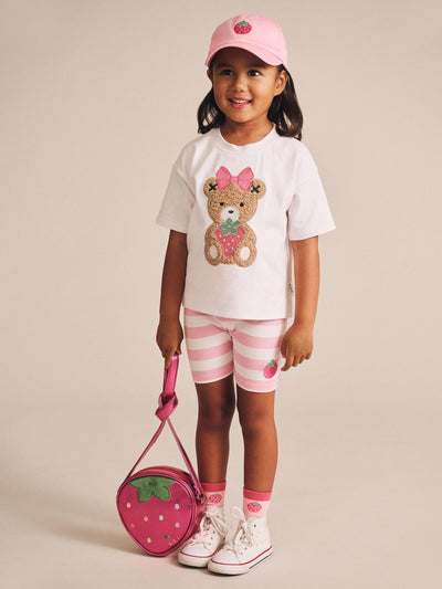 Huxbaby - Strawberry Huxette Boxy Tee - HB2096S25 Short Sleeve T-Shirt Huxbaby 