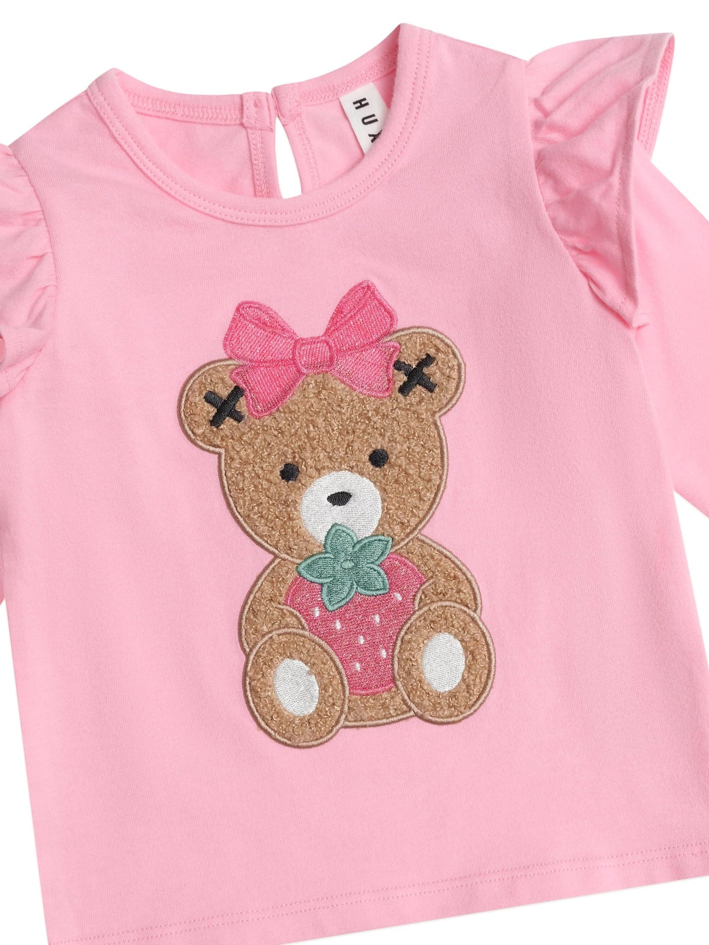 Huxbaby - Strawberry Huxette Frill Top - HB2111S25 Long Sleeve Top Huxbaby 