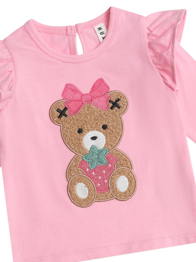 Huxbaby - Strawberry Huxette Frill Top - HB2111S25 Long Sleeve Top Huxbaby 