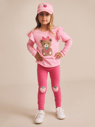 Huxbaby - Strawberry Huxette Frill Top - HB2111S25 Long Sleeve Top Huxbaby 