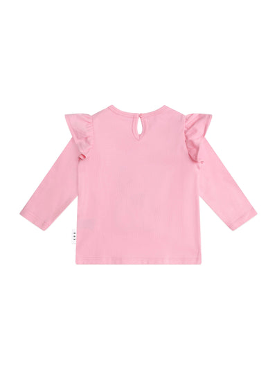 Huxbaby - Strawberry Huxette Frill Top - HB2111S25 Long Sleeve Top Huxbaby 