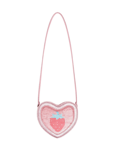 Huxbaby - Strawberry Sequin Heart Bag | Strawberry Metallic